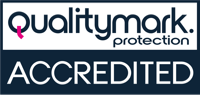Qualitymark Accredited logo for Environ Drainage Services, emphasizing reliability in emergency drain services for stadiums.